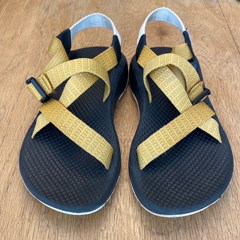 Yellow Chaco cloud z sandals